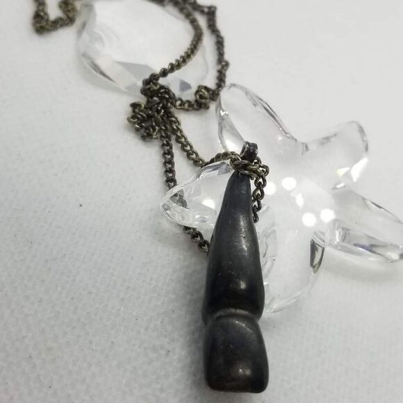 Horse hoof heavy pewter good luck charm necklace - Picture 3 of 3